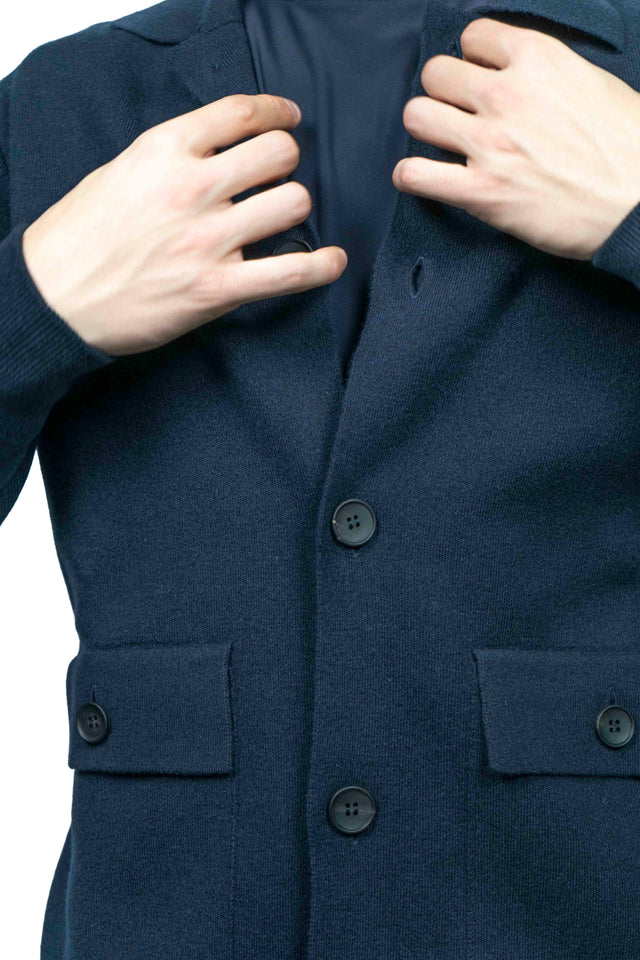 Filippo De Laurentiis - (Cardigan) Giacca Lana Cachemire blu