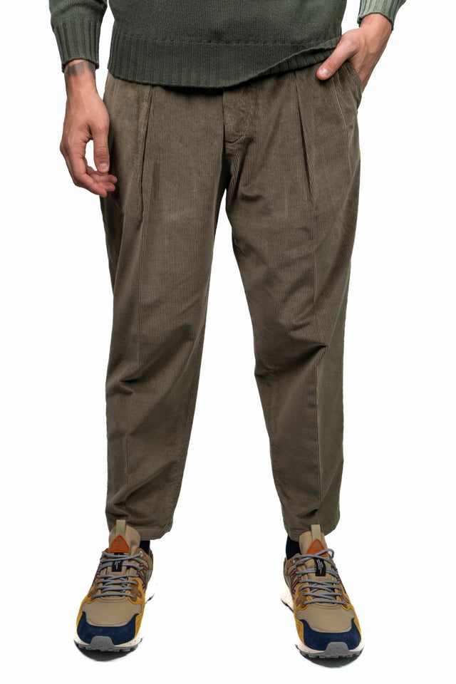 PANTALONE BRIGLIA 1949 RACCONTA LA SARTORIA - Velluto Beige ch.