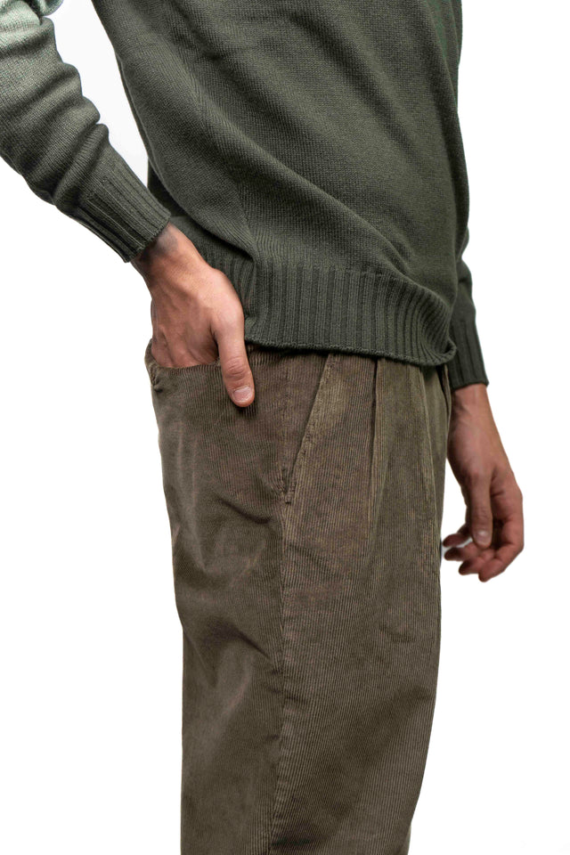 PANTALONE BRIGLIA 1949 RACCONTA LA SARTORIA - Velluto Beige ch.