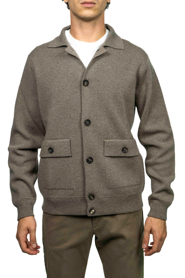 Filippo De Laurentiis - (Cardigan) Giacca Lana Cachemire Beige ch.