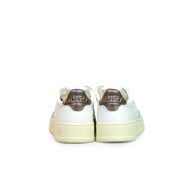 Sneakers Autry - Medalist Low in pelle (bianco e marrone)
