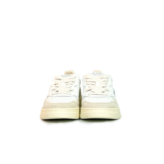Sneaker Autry - MEDALIST LOW bianche in pelle e suede