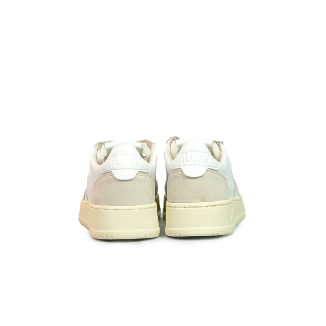 Sneaker Autry - MEDALIST LOW bianche in pelle e suede