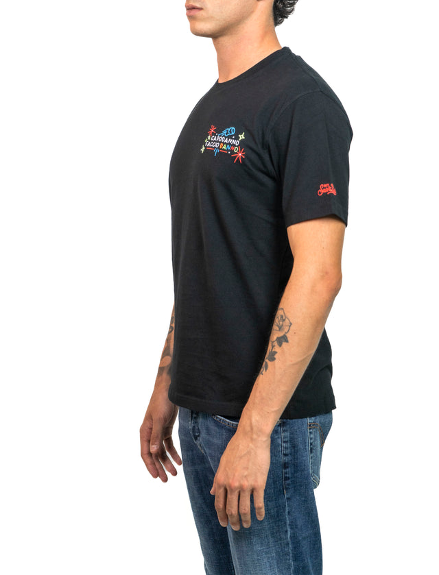 T-shirt Saint Barth - A CAPODANNO FACCIO DANNO | EDIZIONE SPECIALE INSULTI LUMINOSI