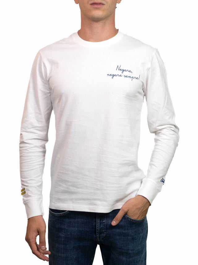 T-shirt maniche lunghe Saint Barth - NEGARE, NEGARE SEMPRE! | EDIZIONE SPECIALE INSULTI LUMINOSI