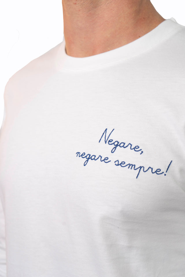 T-shirt maniche lunghe Saint Barth - NEGARE, NEGARE SEMPRE! | EDIZIONE SPECIALE INSULTI LUMINOSI