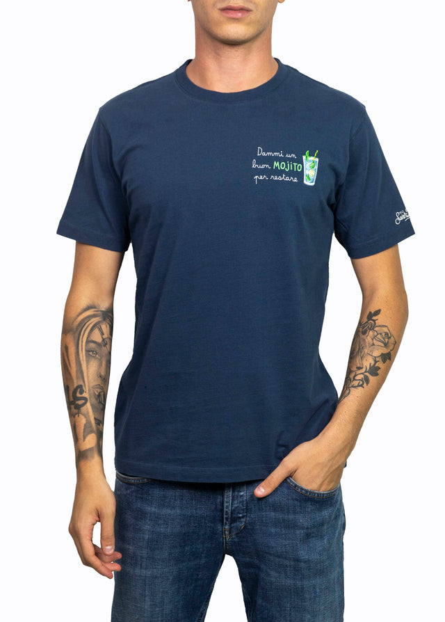 T-shirt Saint Barth - DAMMI UN BUON MOJITO PER RESTARE | EDIZIONE SPECIALE INSULTI LUMINOSI
