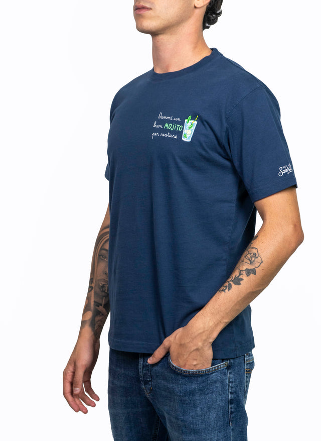 T-shirt Saint Barth - DAMMI UN BUON MOJITO PER RESTARE | EDIZIONE SPECIALE INSULTI LUMINOSI