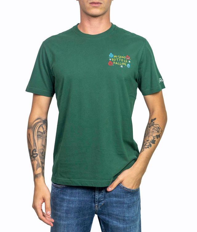 T-shirt Saint Barth - MI SONO ROTTO LE PALLINE | EDIZIONE SPECIALE INSULTI LUMINOSI