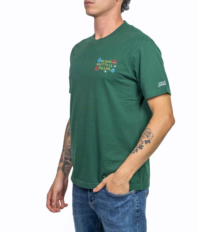 T-shirt Saint Barth - MI SONO ROTTO LE PALLINE | EDIZIONE SPECIALE INSULTI LUMINOSI
