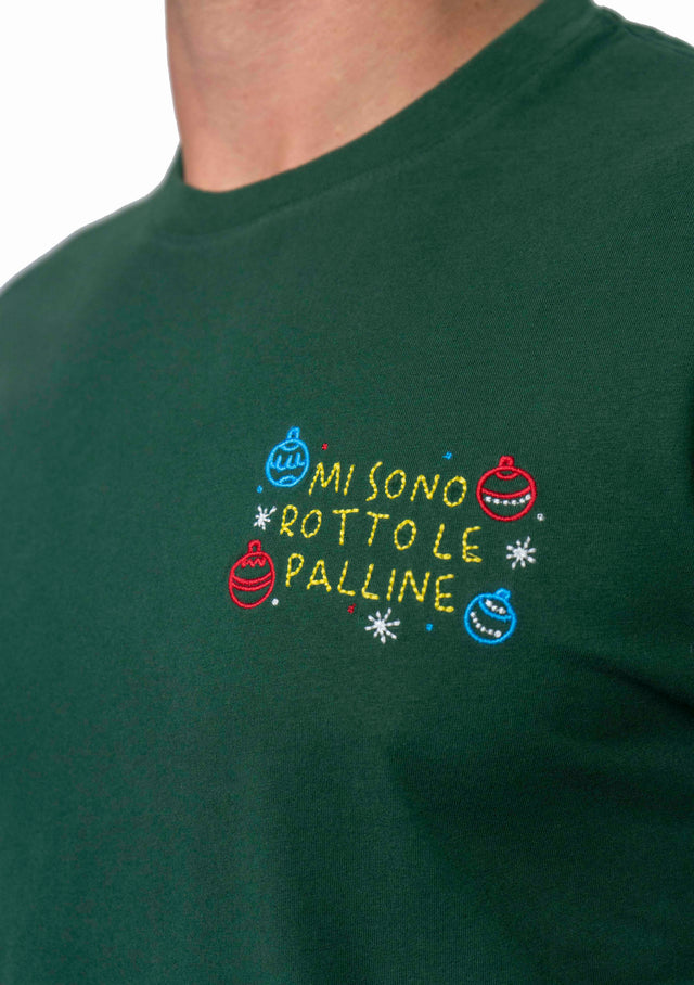 T-shirt Saint Barth - MI SONO ROTTO LE PALLINE | EDIZIONE SPECIALE INSULTI LUMINOSI