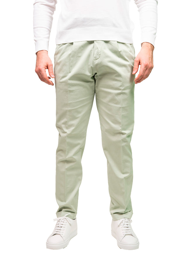Pantaloni Silk DVR45 verde mela