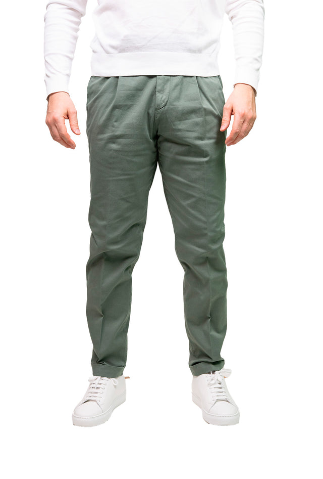Pantaloni Silk DVR45 verde inglese