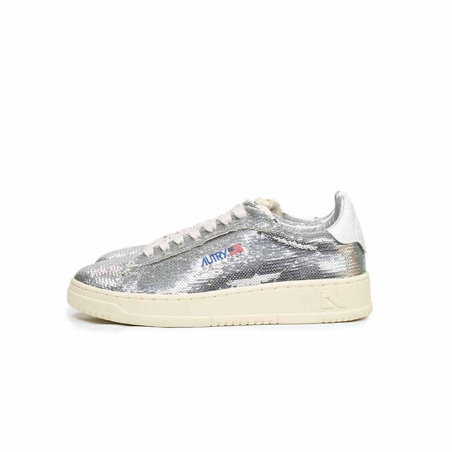 Sneaker Autry - Dallas low wom glitter argento