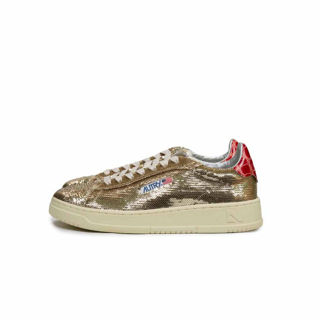 Sneaker Autry - Dallas low wom glitter oro