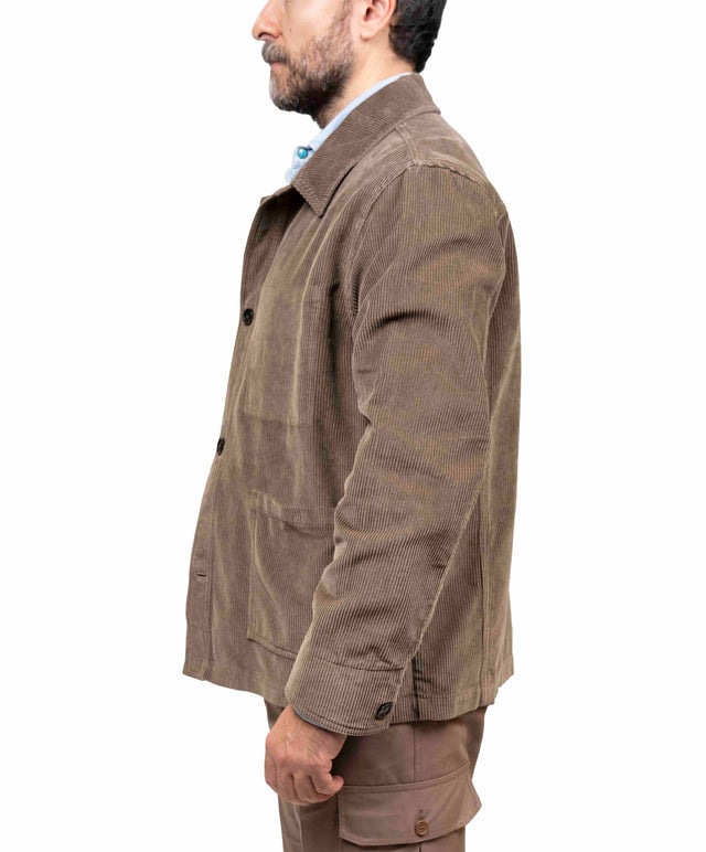 Giacca Cruna velluto - Beige