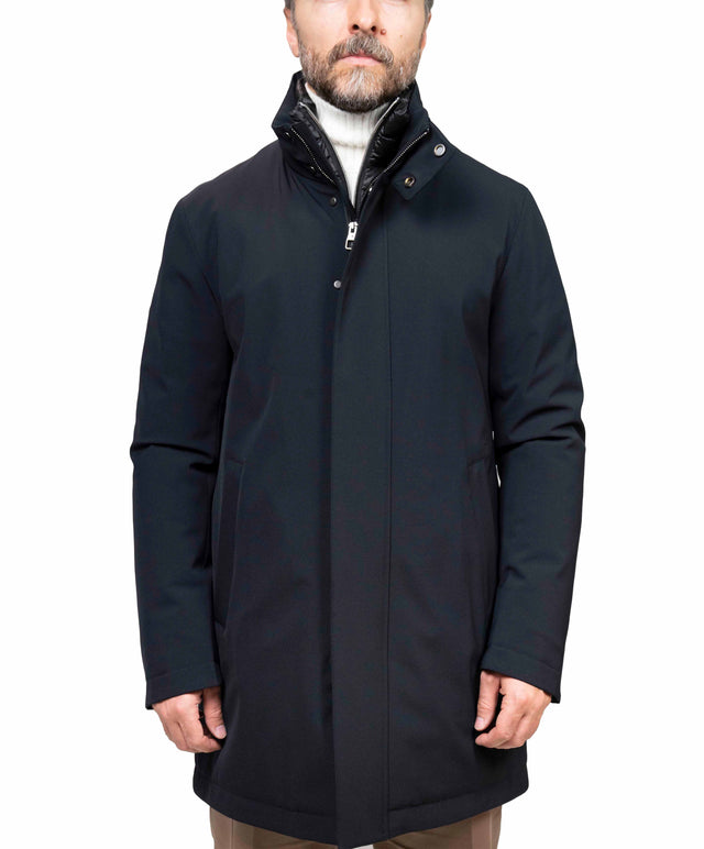 Giaccone Montecore tessuto tecnico  - Blu