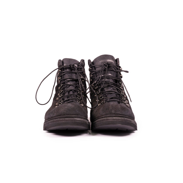 Openclosedshoes - Polacco ganci camoscio, Garry  - nero