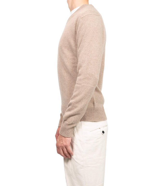 Zanone - MAGLIONE Unito Scollo a V beige