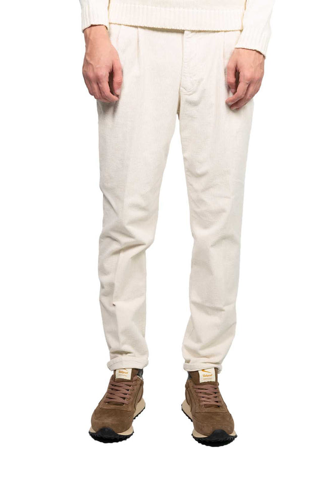 Incotex Slacks -  velluto bianco