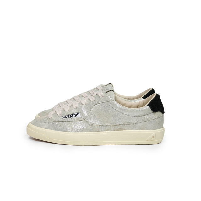 Sneakers Autry Windscape canvas argento silver Low woman