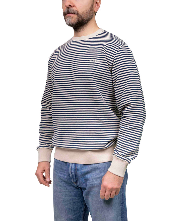 Felpa rigata - beige e blu - MC2 Saint Barth