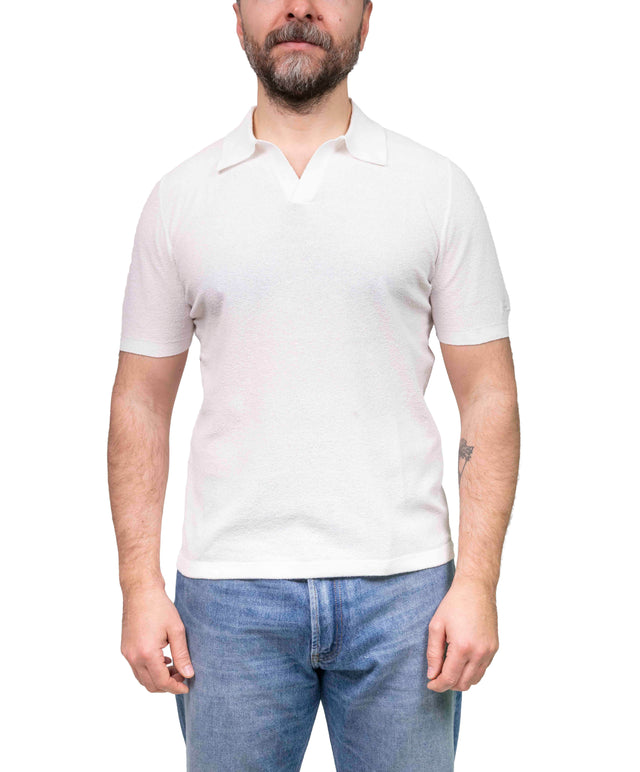 Skipper polo - bouclè ghiaccio -MC2 Saint Barth
