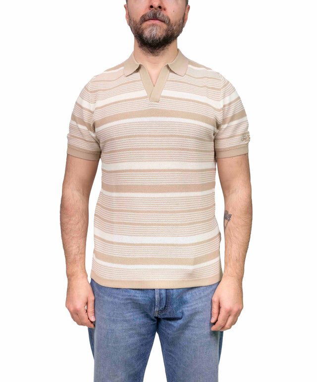 Skipper rigata  - beige - MC2 Saint Barth