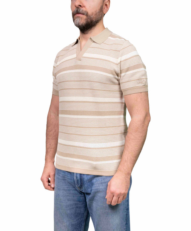 Skipper rigata  - beige - MC2 Saint Barth