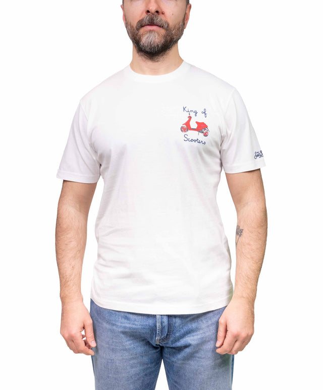 T-shirt”King of scooters” - bianca - MC2 Saint Barth