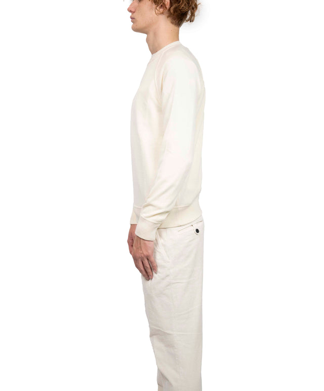 Riviera Cashmere - Felpa Cashmere bianco panna