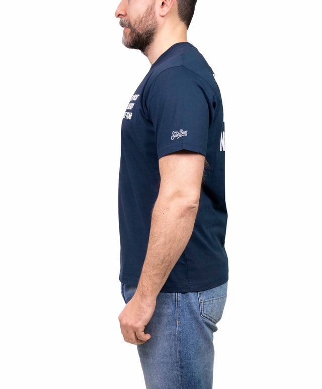 T-shirt ”My yacht is ready next year”- blu - MC2 Saint Barth