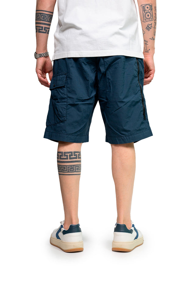 C.P COMPANY - bermuda in tela blu