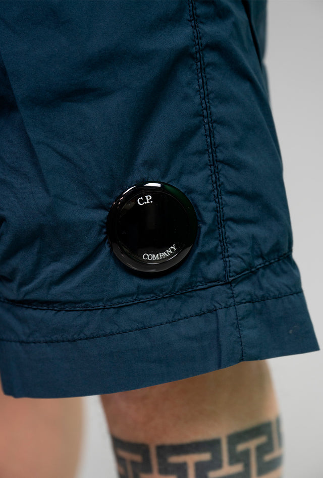 C.P COMPANY - bermuda in tela blu