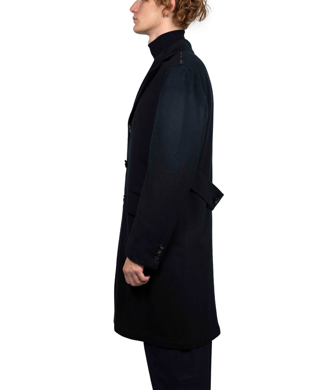 Kiton - Cappotto sfoderato Ugo 100cm blu