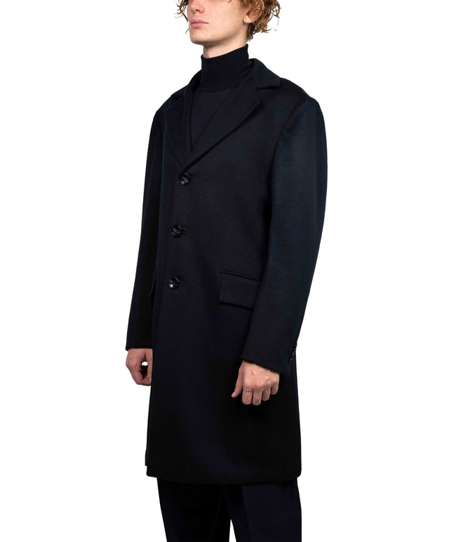 Kiton - Cappotto sfoderato Ugo 100cm blu