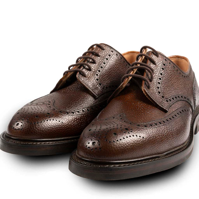 Crockett & Jones  - Dark Brown Scotch Grain