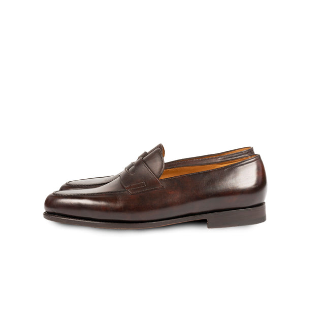 JOHN LOBB - Mocassino LOPEZ MUSEUM CALF - dark brown