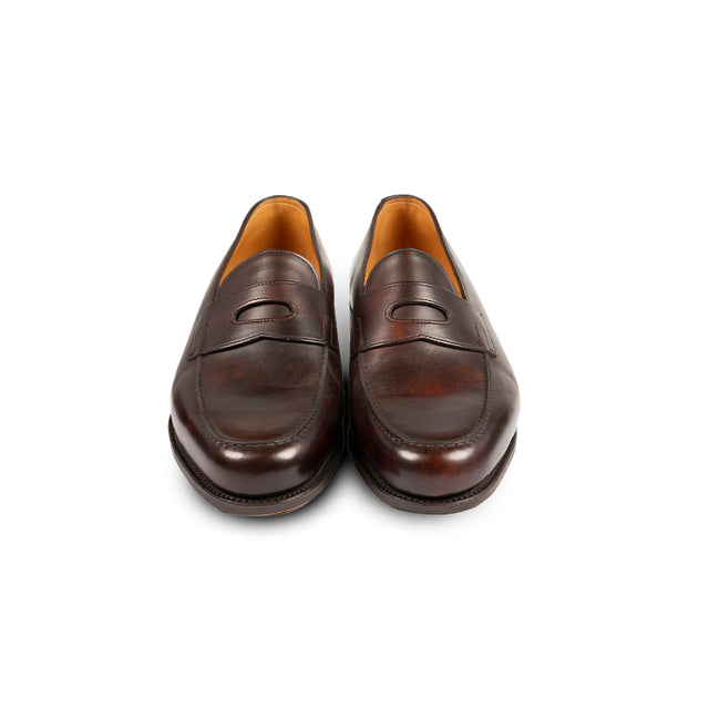 JOHN LOBB - Mocassino LOPEZ MUSEUM CALF - dark brown