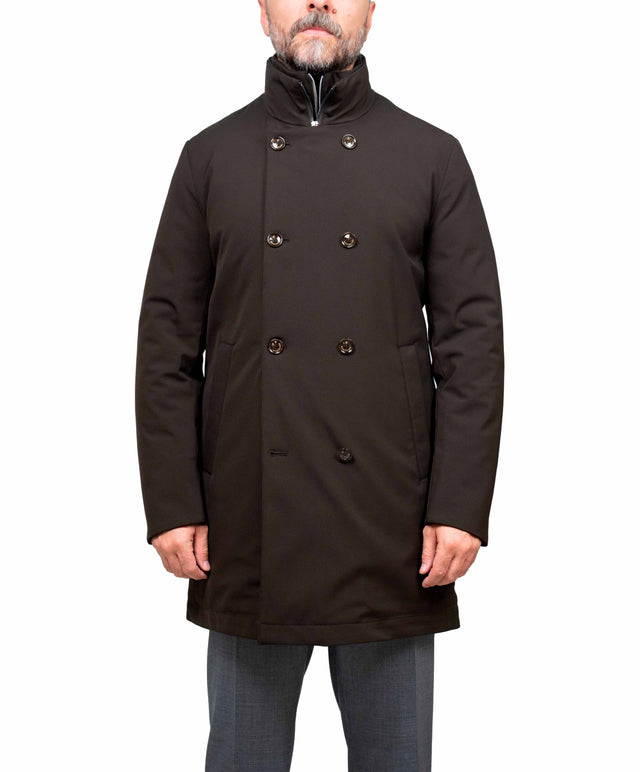 Montecore - Doppiopetto aerotwill colore marrone