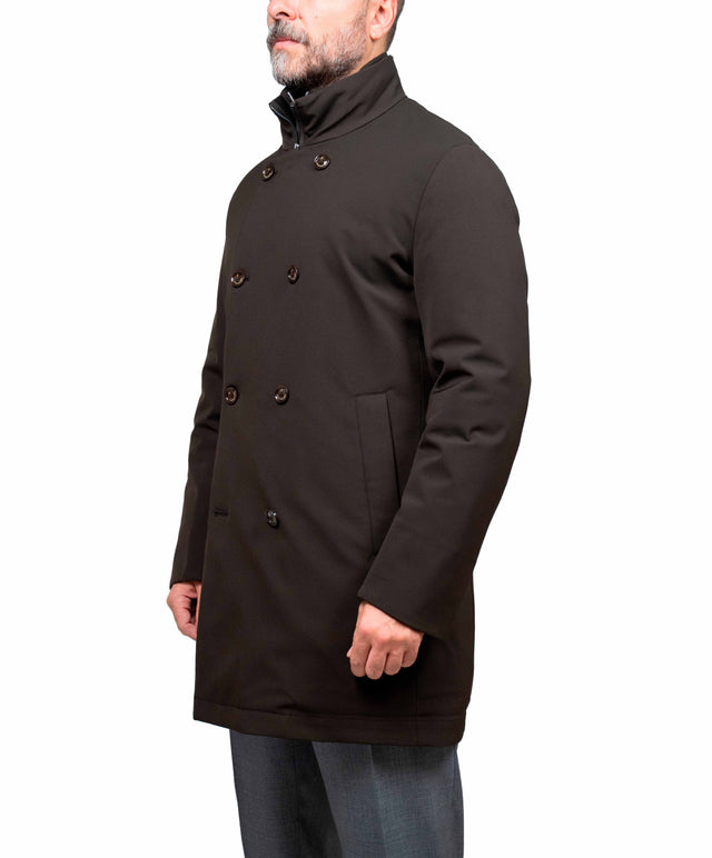 Montecore - Doppiopetto aerotwill colore marrone