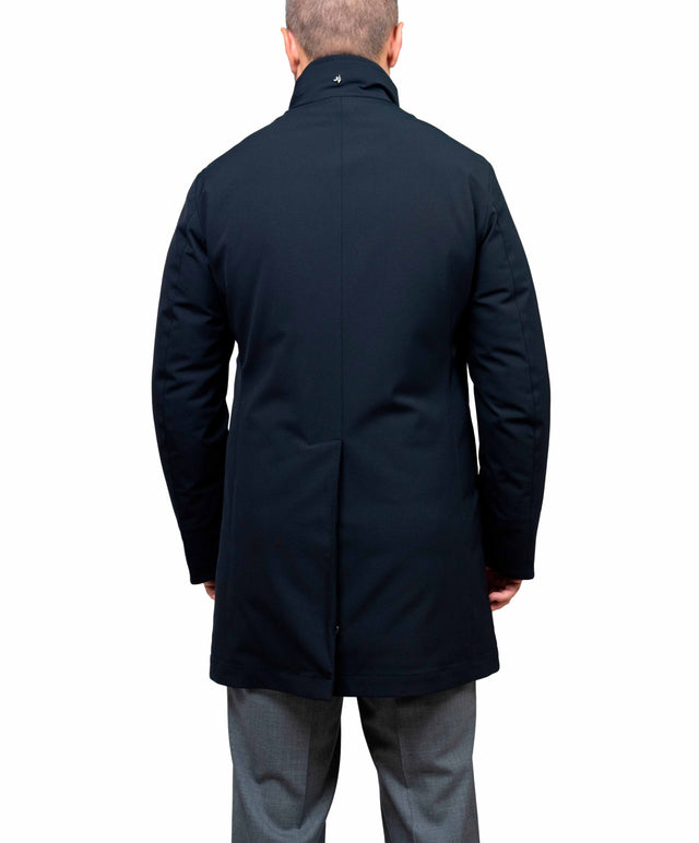 Montecore - cappotto doppiopetto aerotwill colore blu