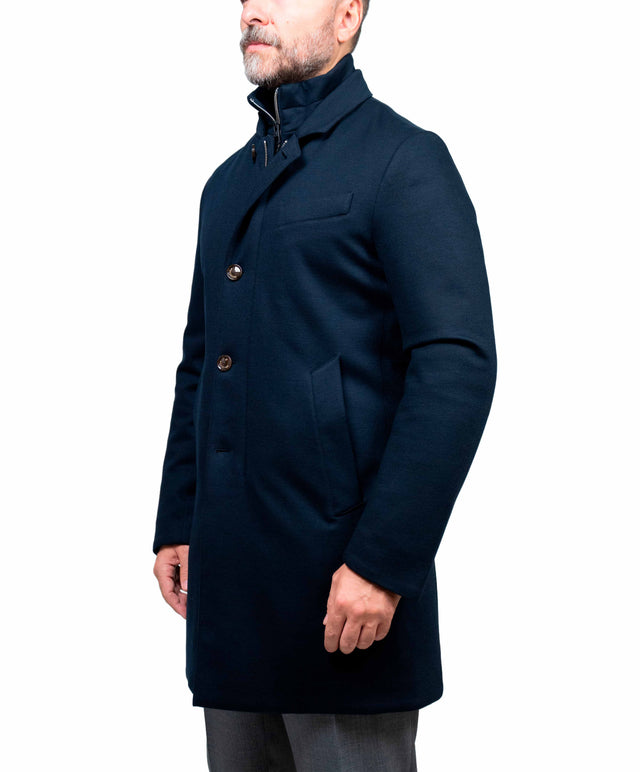 Montecore - doppiopetto in Jersey imbottito colore blu