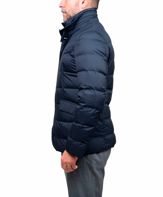 Montecore - blazer piuma d’oca color blu