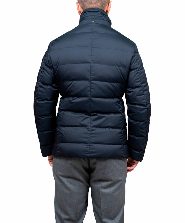 Montecore - blazer piuma d’oca color blu