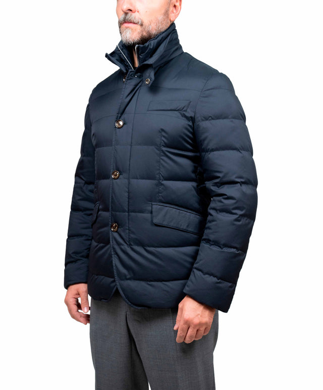 Montecore - blazer piuma d’oca color blu