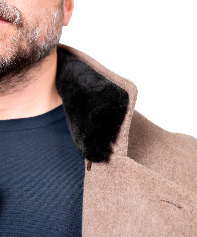 Montecore -  peacoat in cashmere colore tabacco