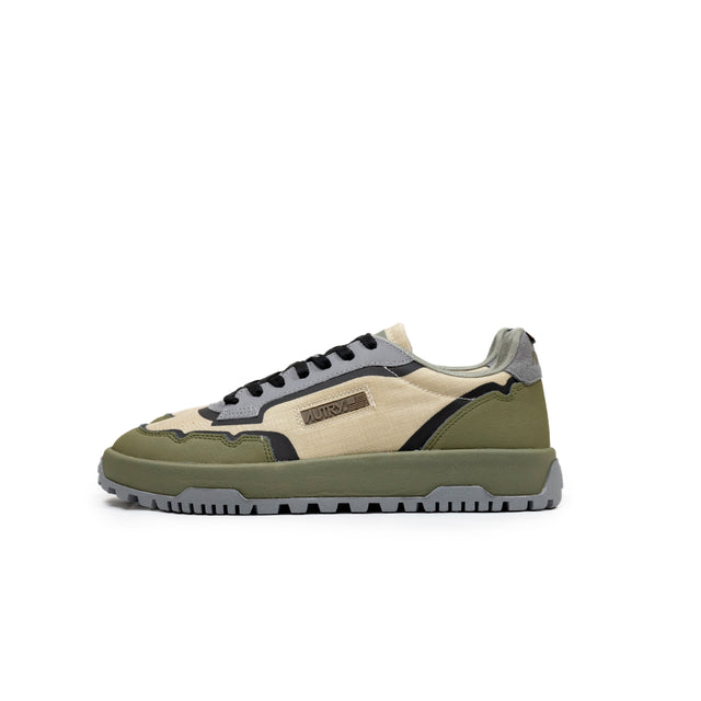 Sneaker Autry - WILDPACE IN CORDURA E PELLE verde militare