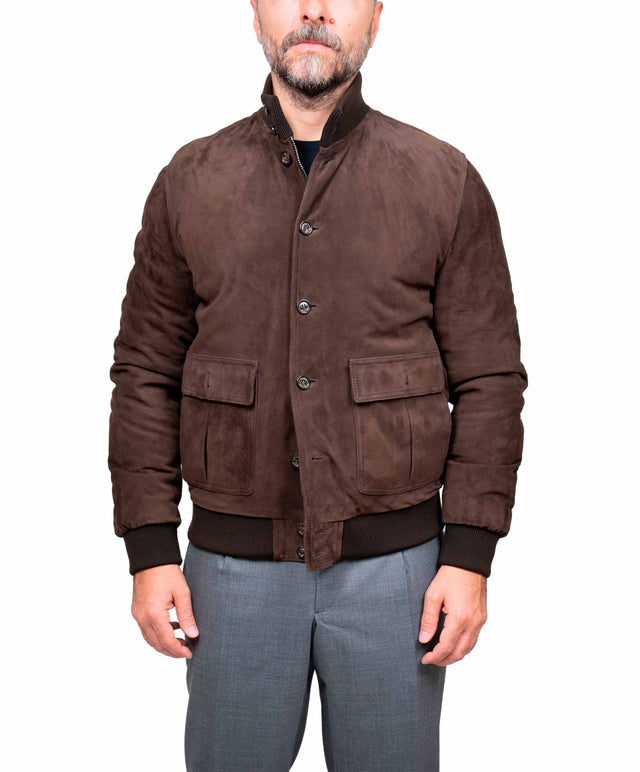 Valstar - Valstarino imbottito camoscio color marrone scuro