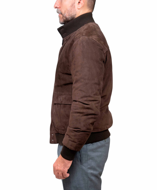 Valstar - Valstarino imbottito camoscio color marrone scuro